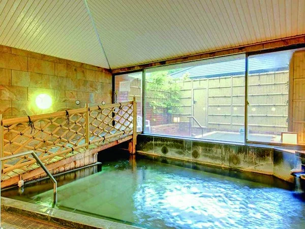 温泉,風呂,内風呂,露天風呂,和風,竹,石壁,リラックス,旅館,ホテル