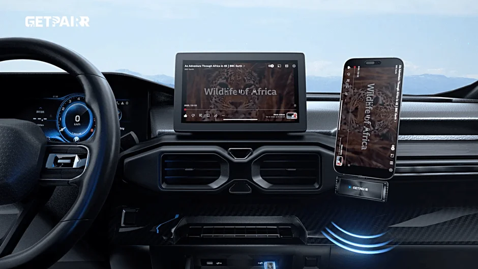 車内での動画視聴