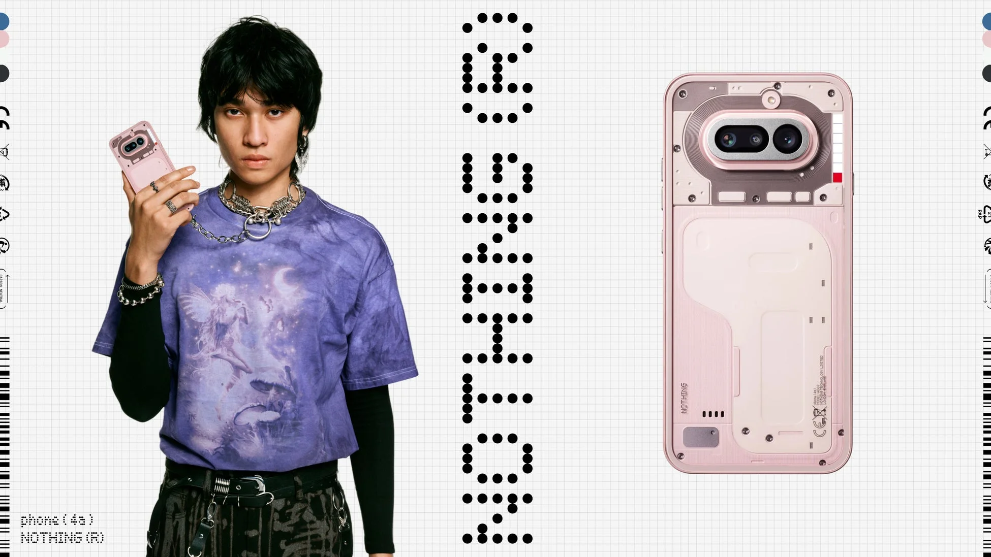 ピンク色のNothing Phone