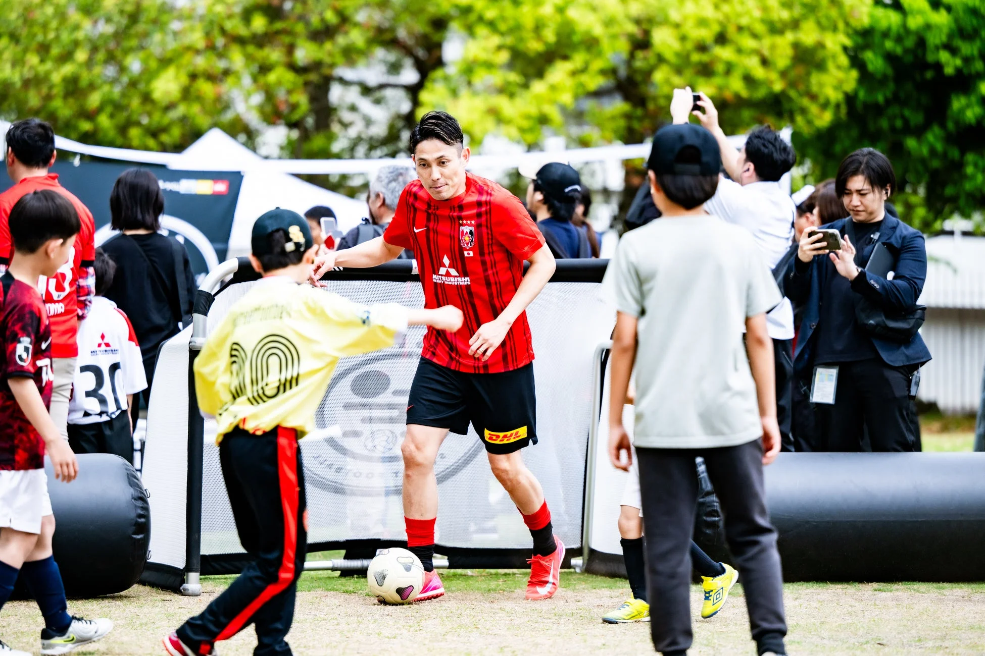 ストリートサッカーの様子