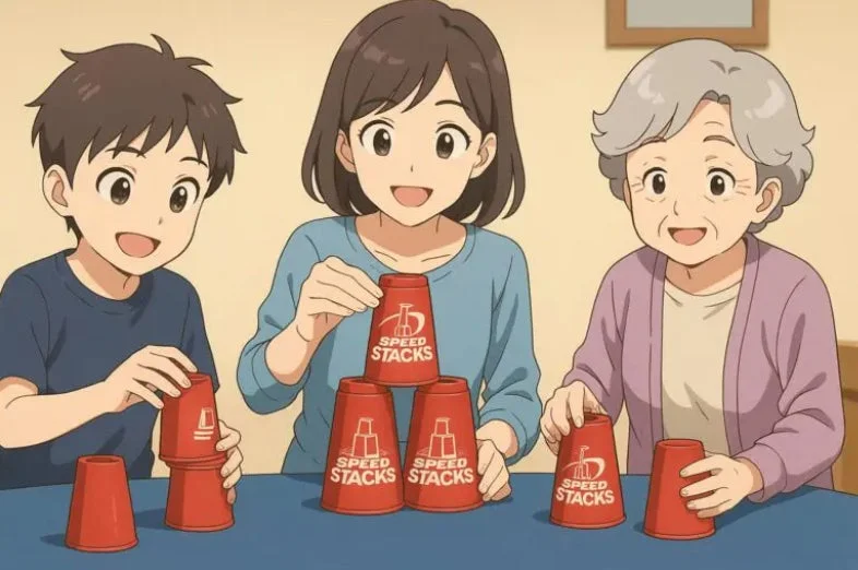 家族で楽しむ様子