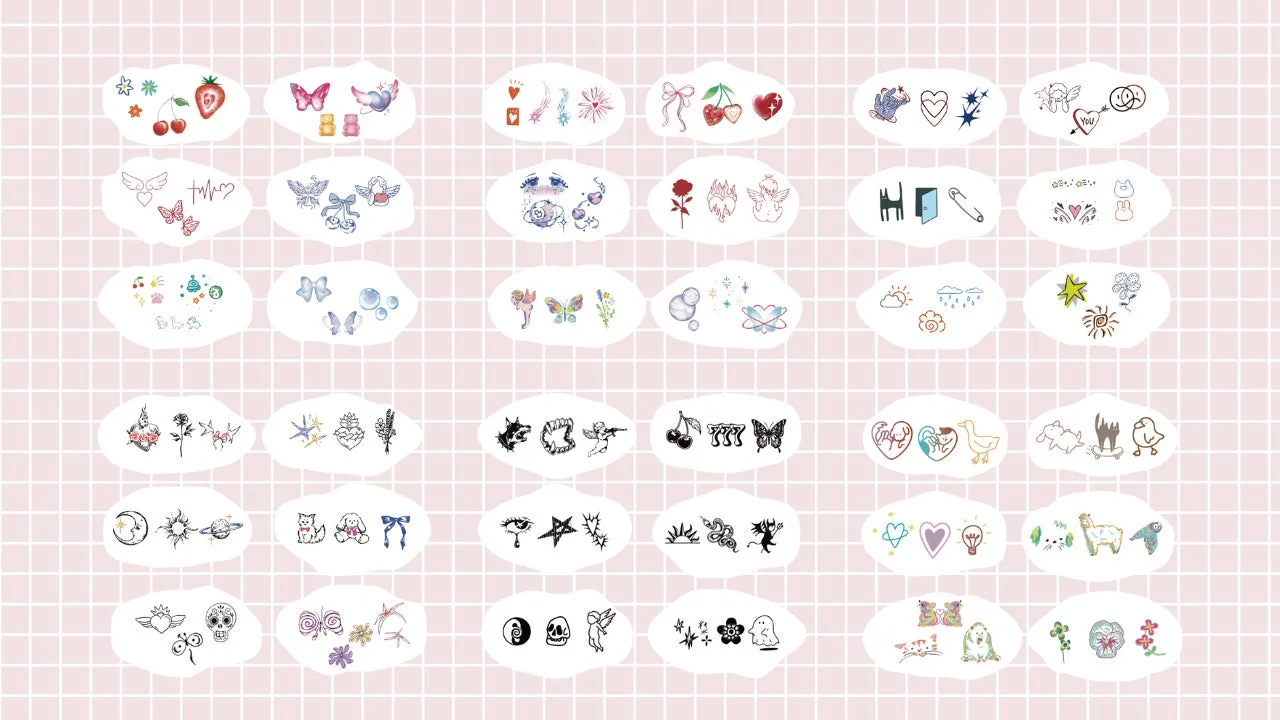 多様なモチーフの可愛らしいイラスト