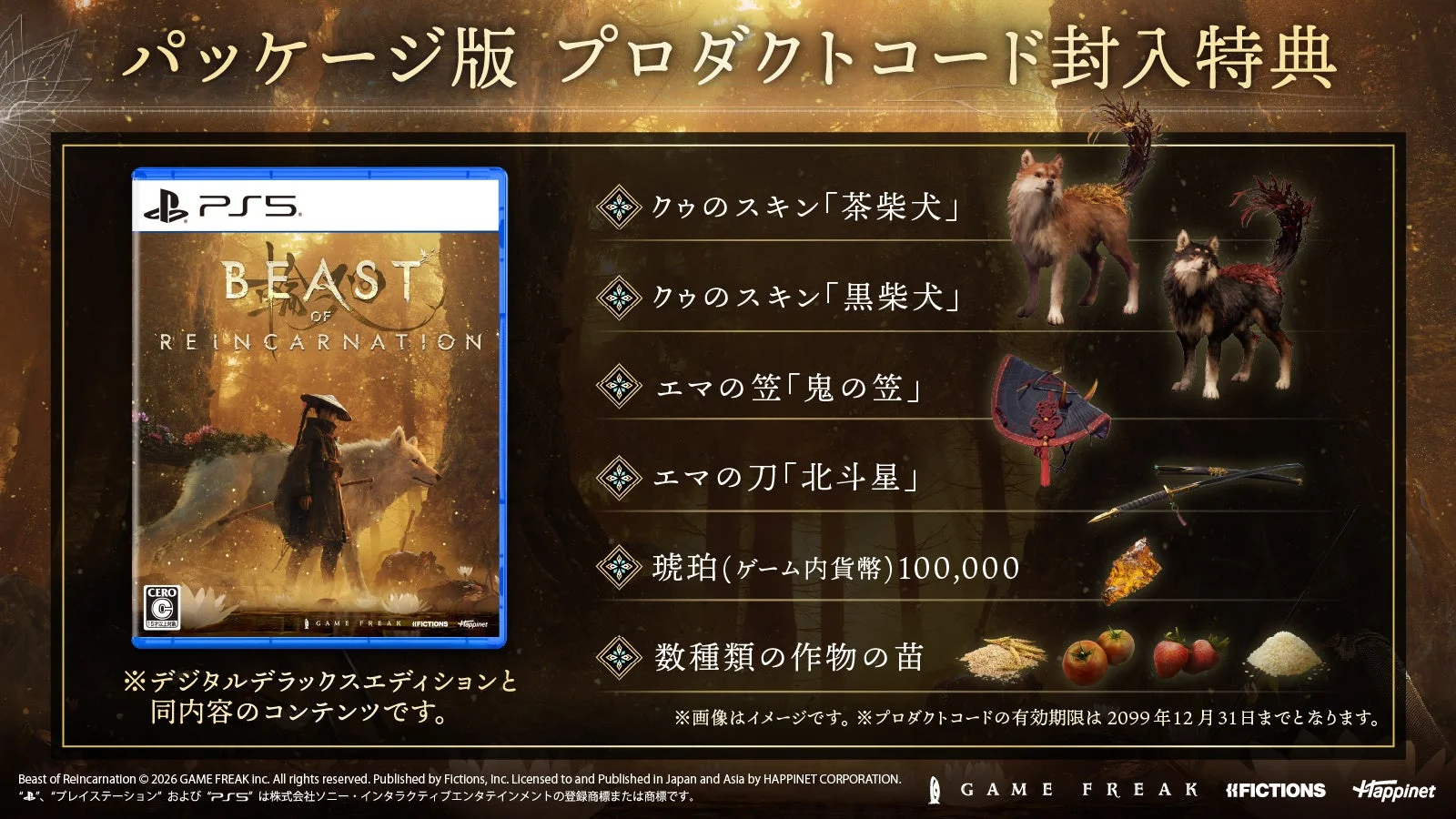 パッケージ版特典