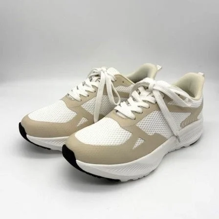 ベージュメッシュスニーカー