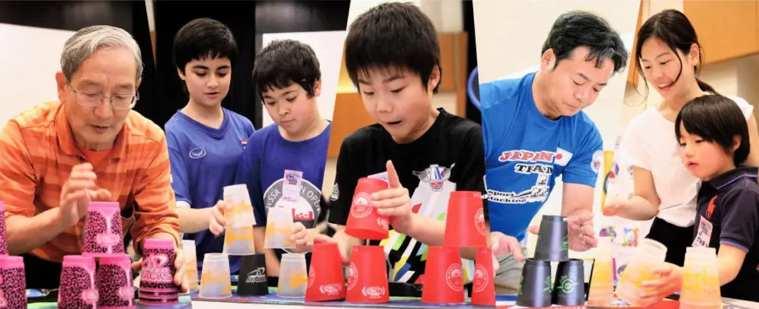 多様な年代の競技者