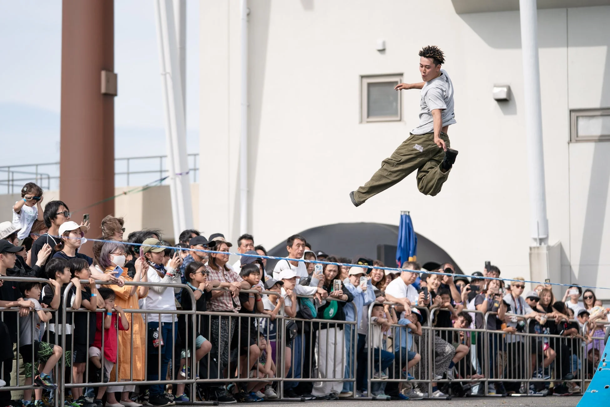 屋外でのパフォーマンス