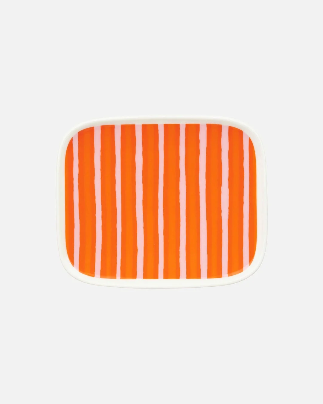 オレンジストライプのトレイ