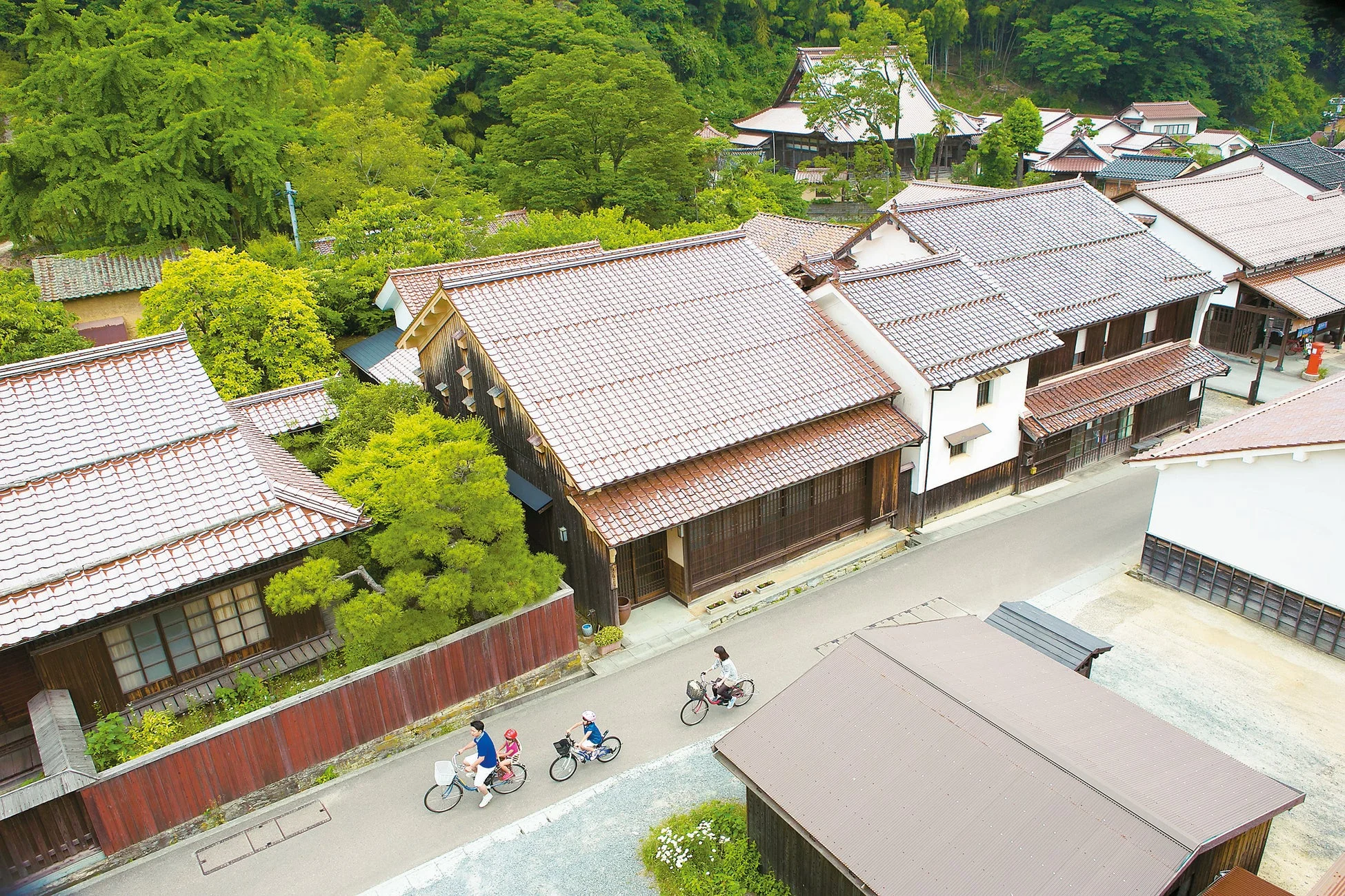 石見銀山の町並み