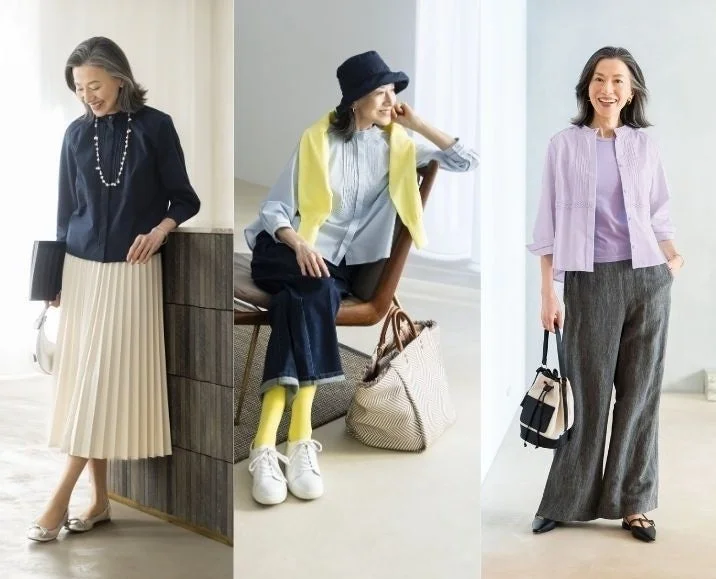 ブラウスの着回しコーディネート