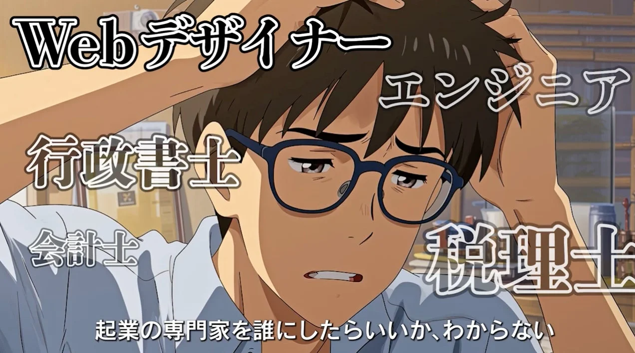 専門家選びに悩むアニメーション