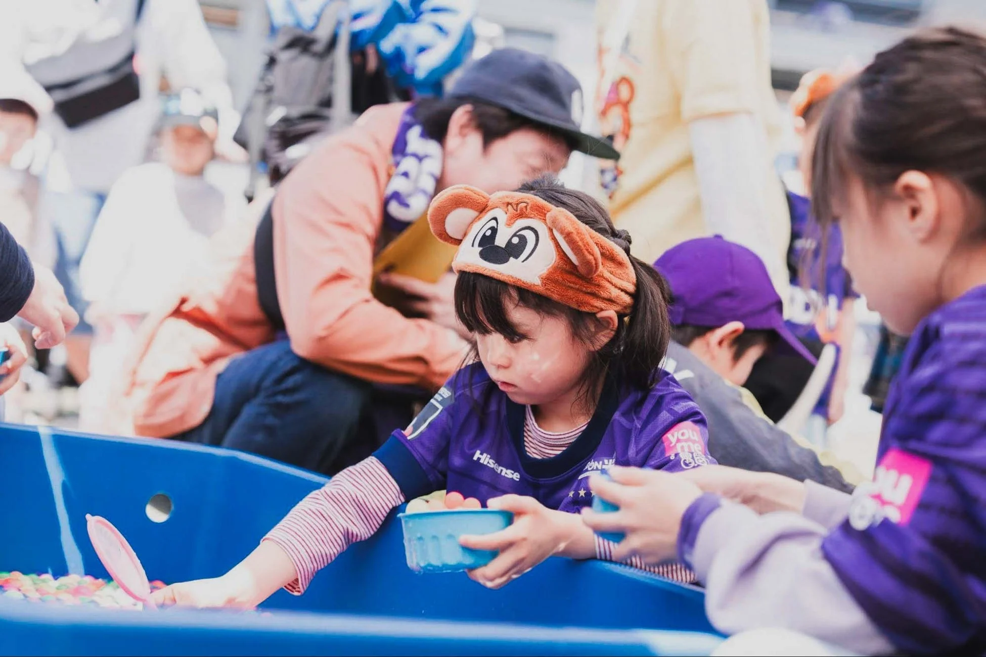 縁日のスーパーボールすくい