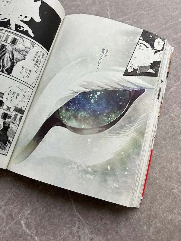 夜空のような瞳の神秘的なシーン