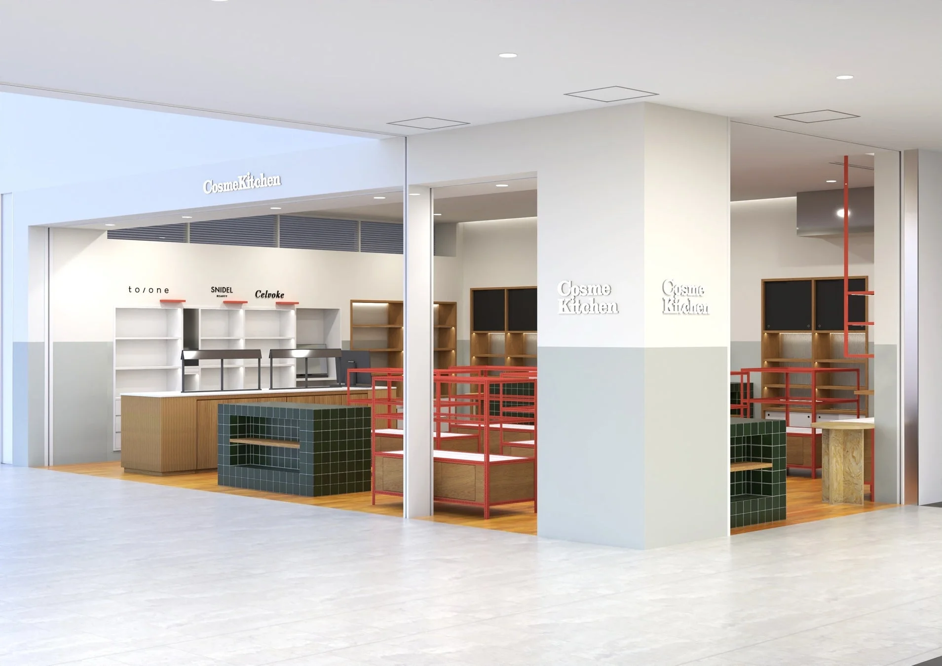 コスメキッチンの想いを体現した店内作り