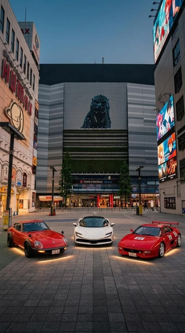 スーパーカーと歌舞伎町タワー