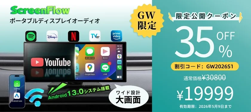 ScreenFlow製品イメージおよびGWセール情報