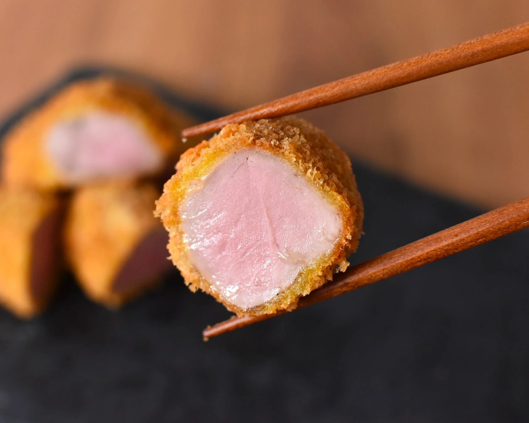 とんかつの断面