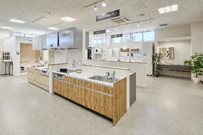 システムキッチンや洗面台の展示