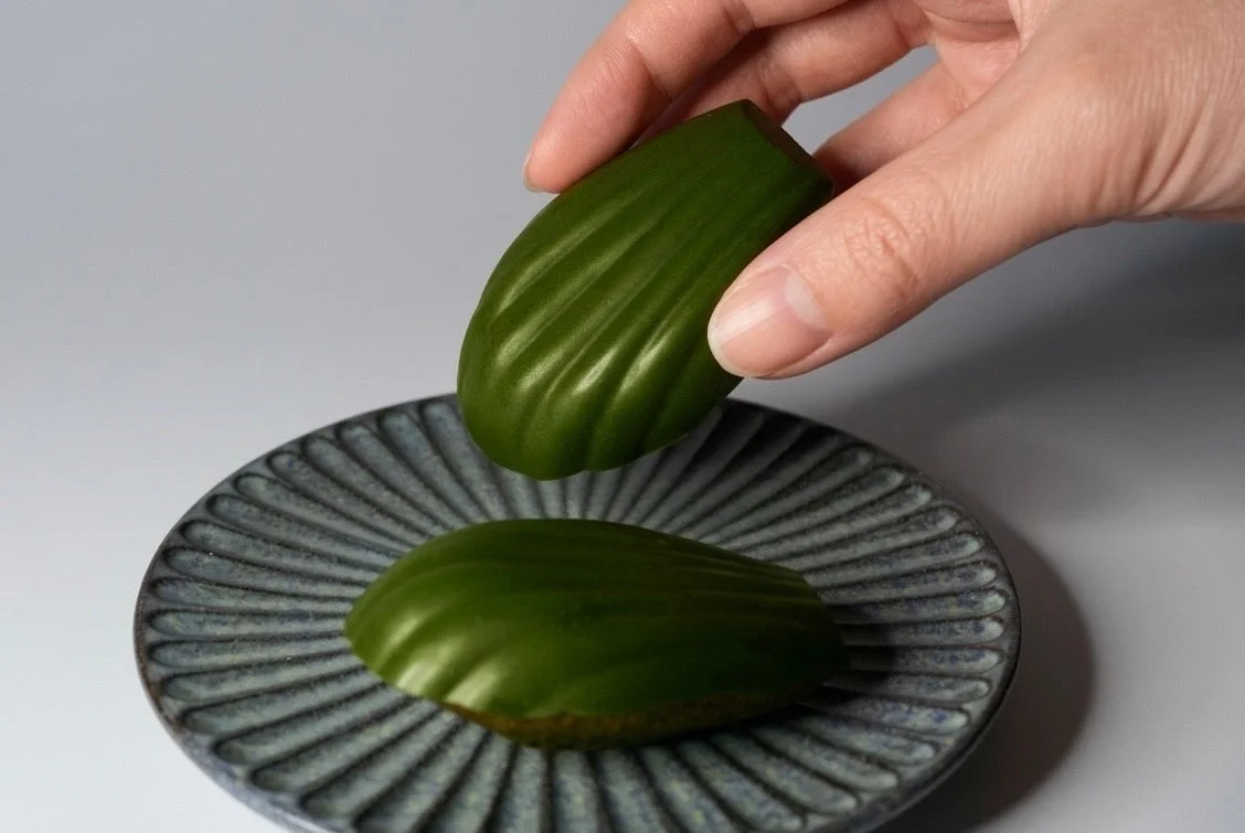 緑色のマドレーヌ