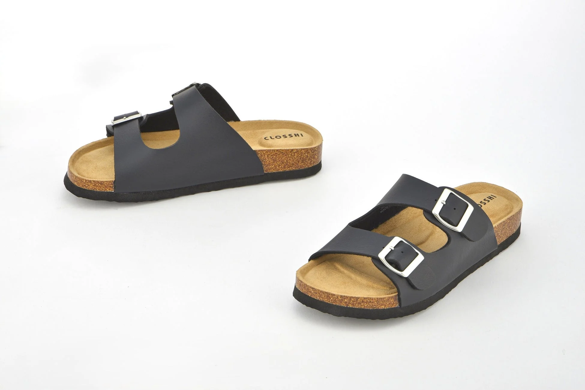 フラット底サンダル 黒