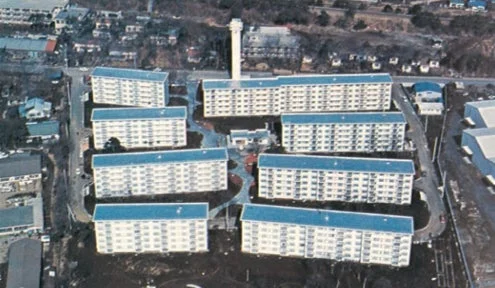 団地の空撮