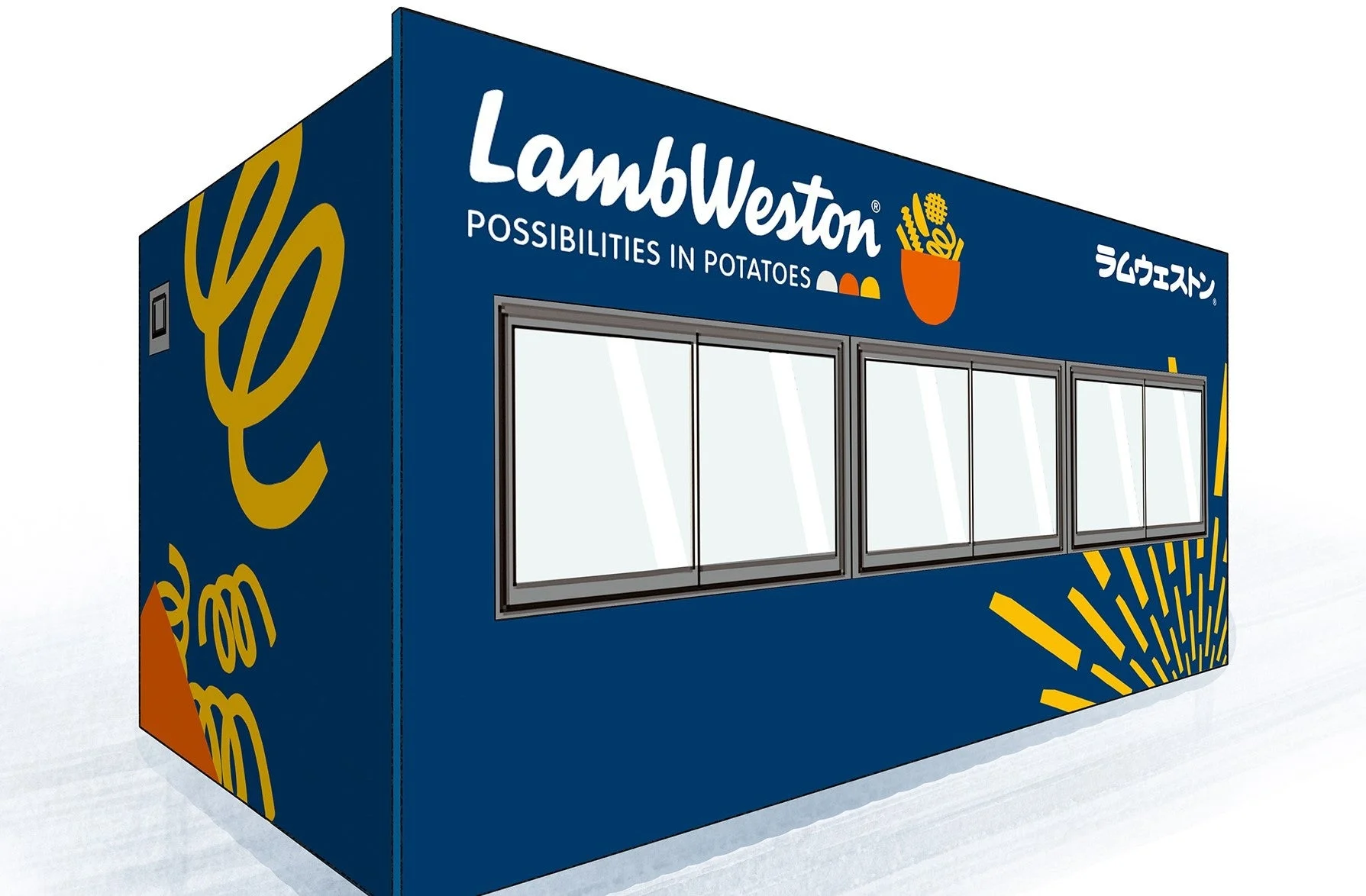 LambWestonのコンテナ型店舗