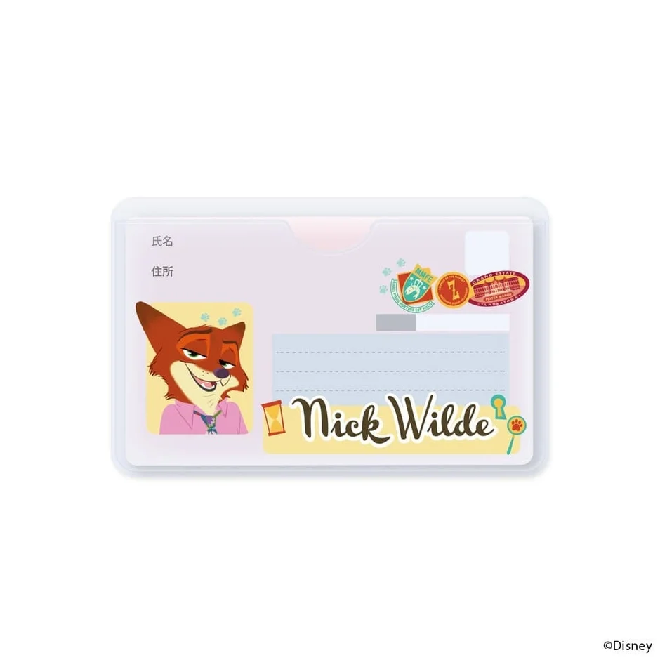 ズートピア ニック・ワイルド デザインのカードケース表面