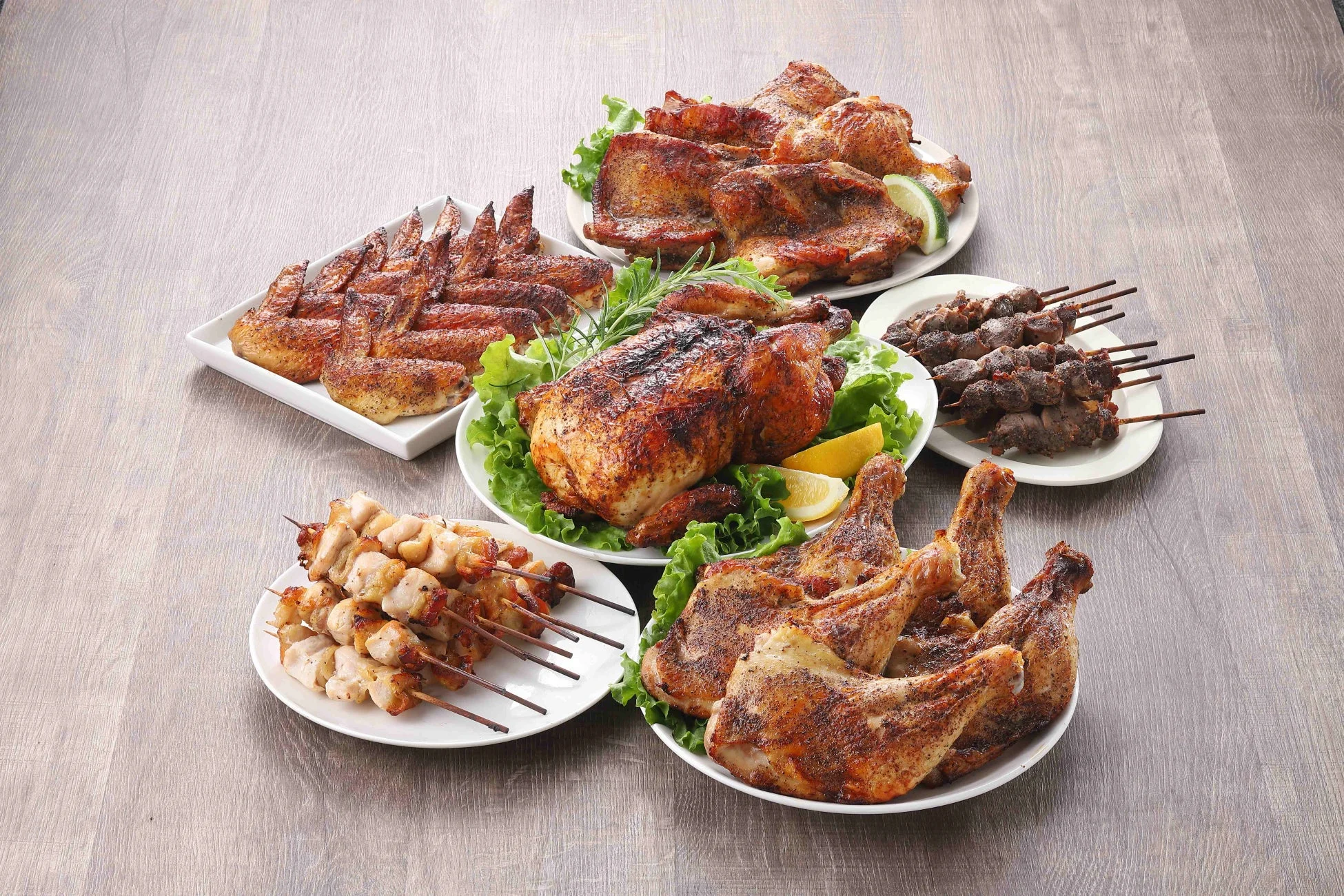 鶏肉料理の盛り合わせ