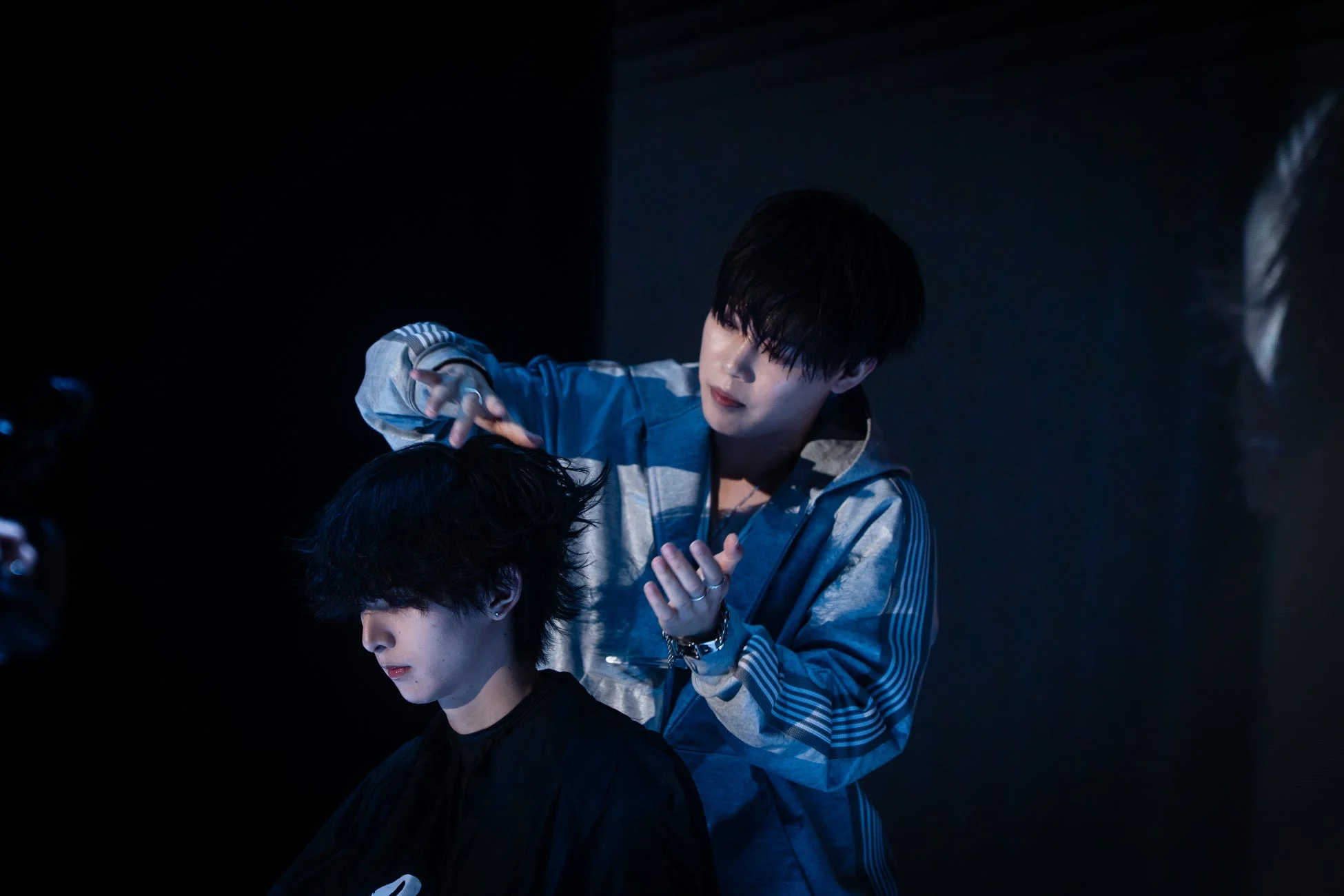 ヘアセットの様子