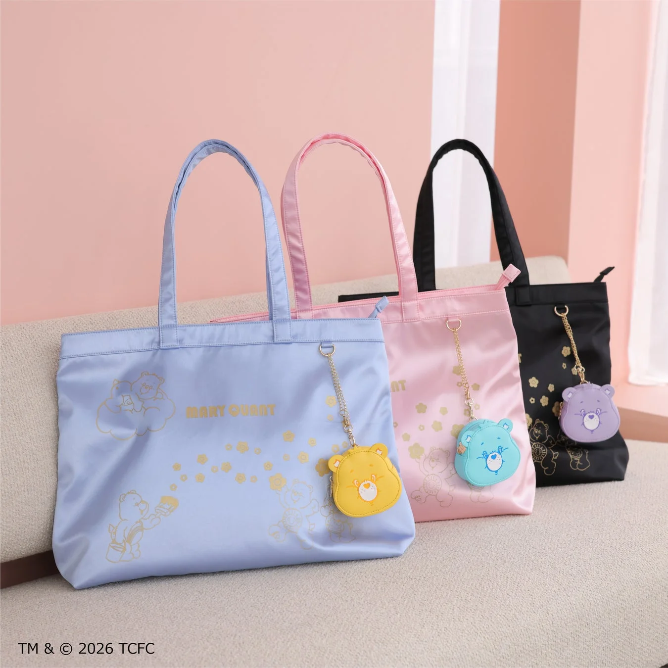 Care Bears™ ゴールドプリント トート