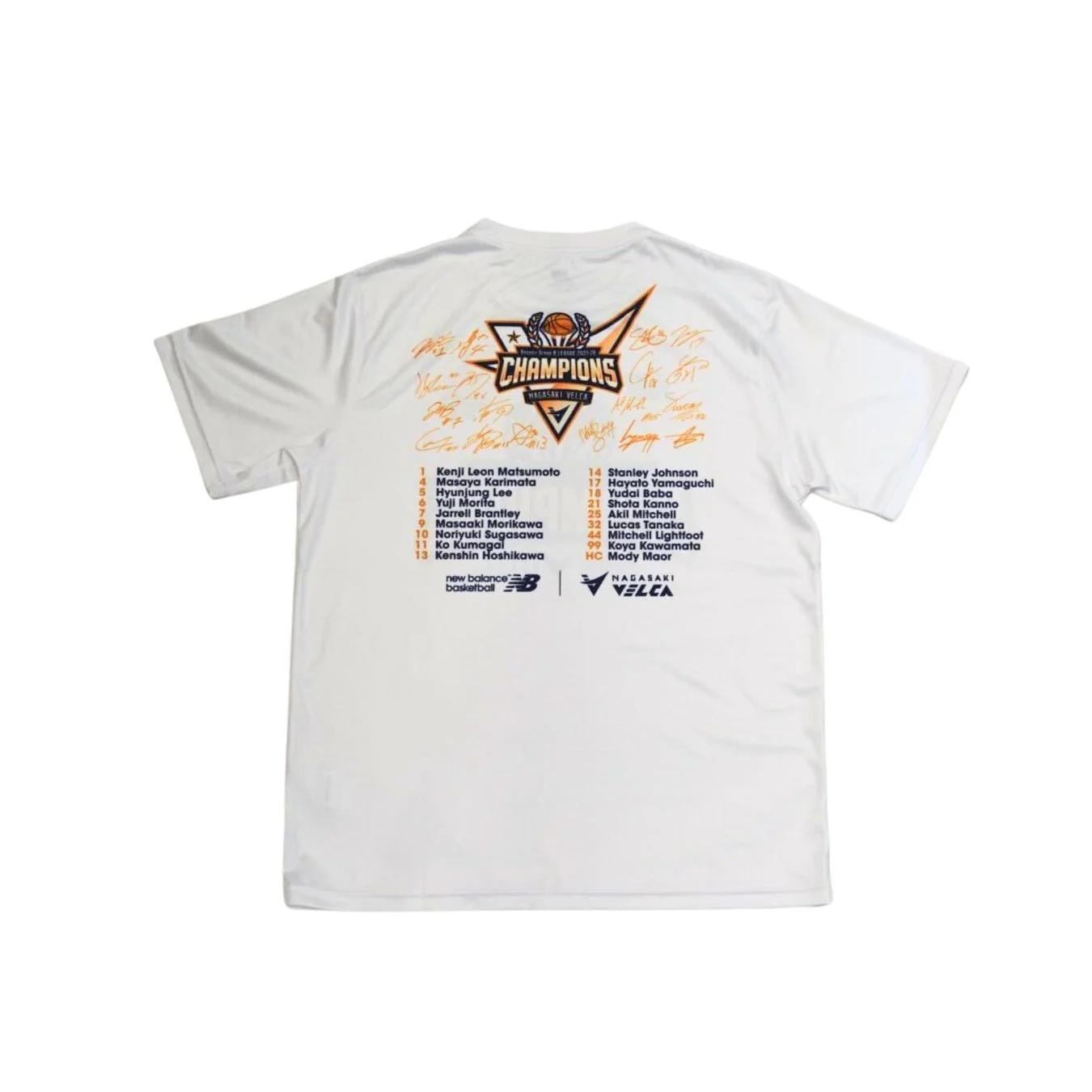 長崎ヴェルカCS優勝記念Tシャツ背面