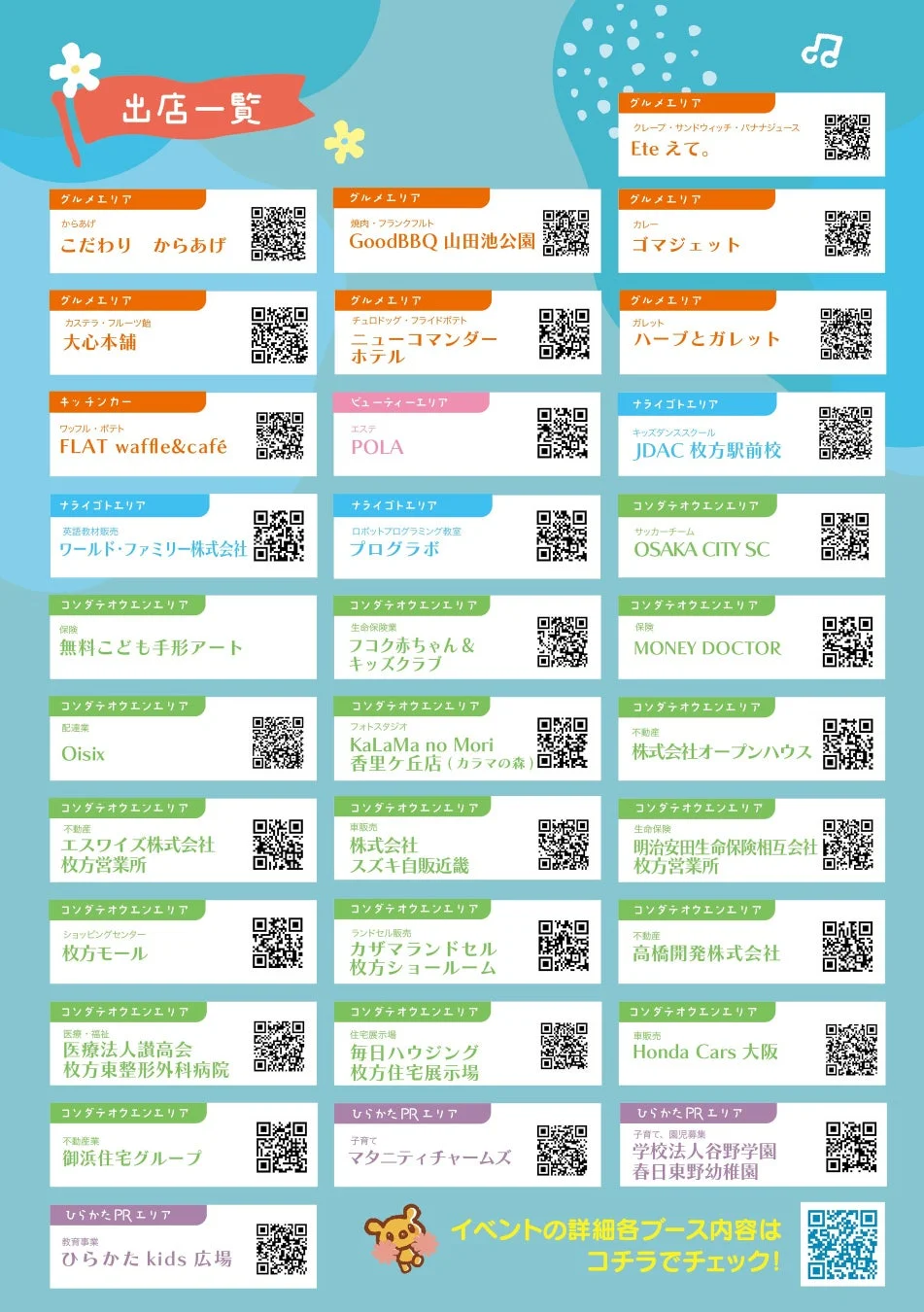 まみたんフェスタ 出店一覧