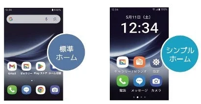 ホーム画面の選択肢を示す画像