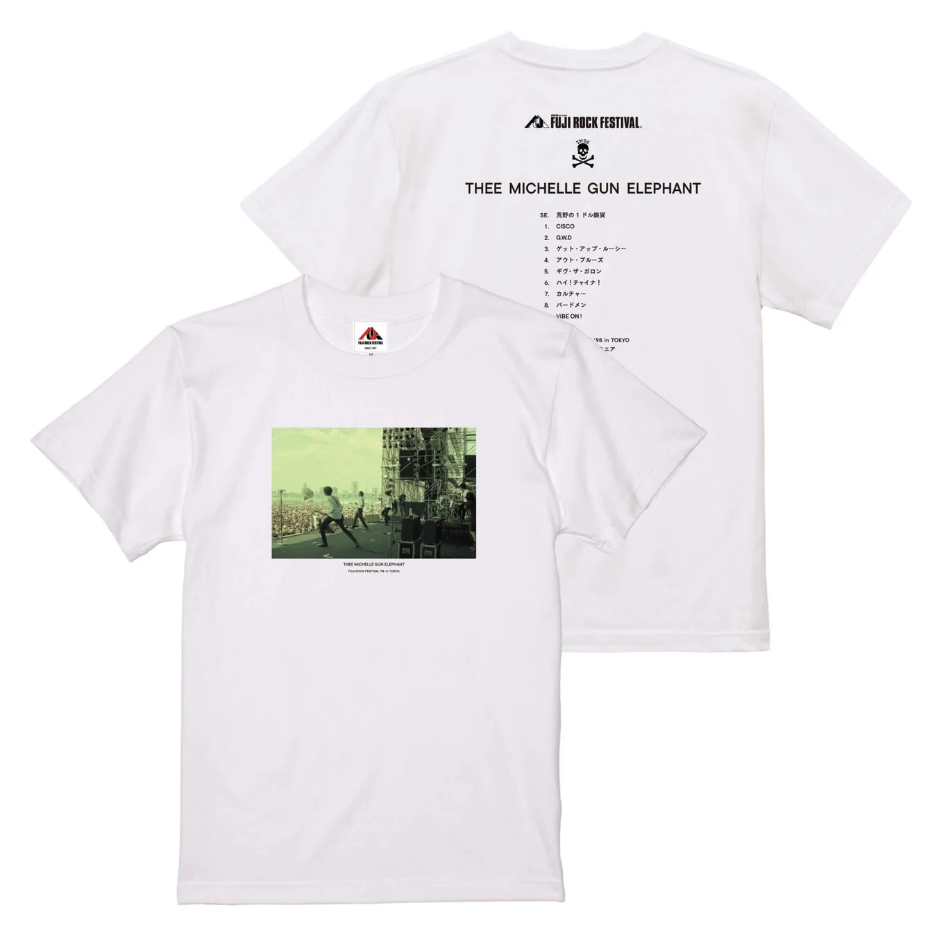 ミッシェル・ガン・エレファント スペシャルコラボTシャツ(白)