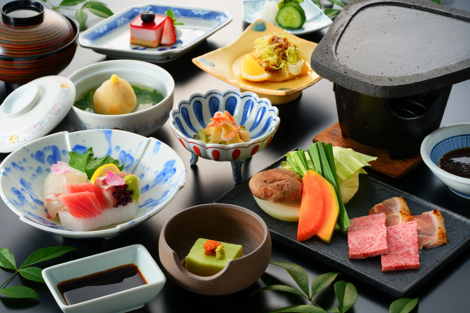 由布院倶楽部の会席料理