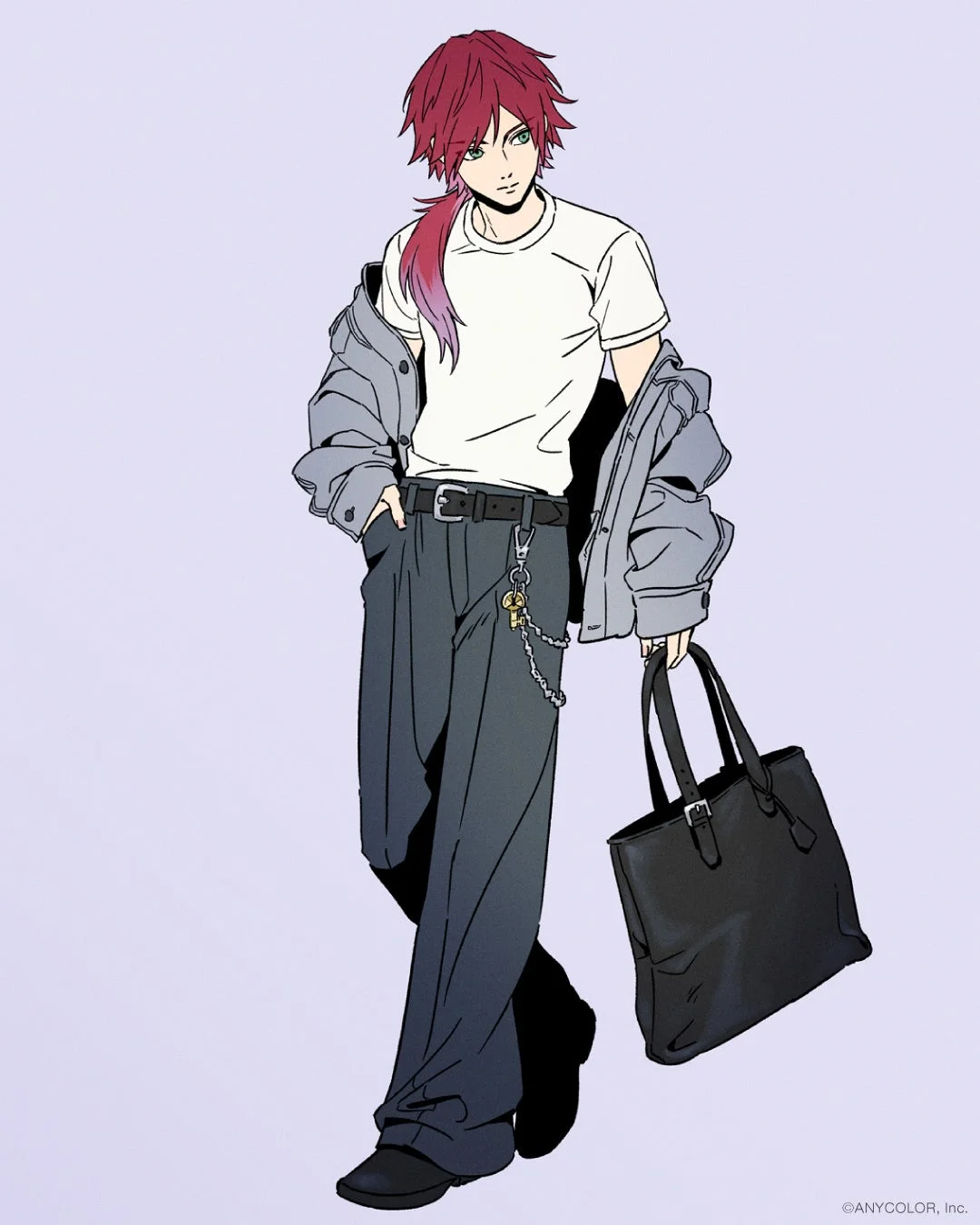 ローレン・イロアスがトートバッグを持つイラスト