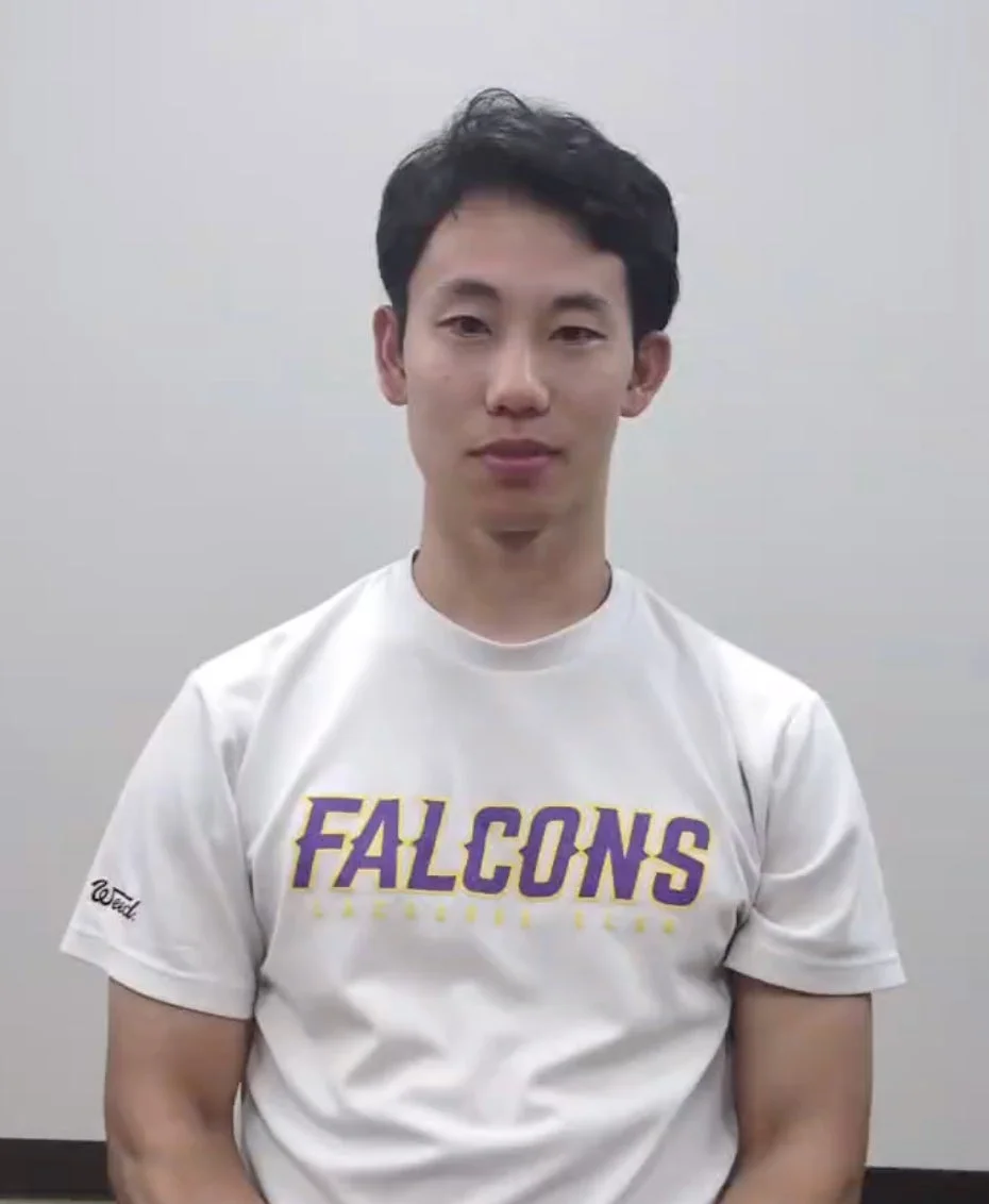 男性,アジア人,ポートレート,Tシャツ,FALCONS,ラクロス