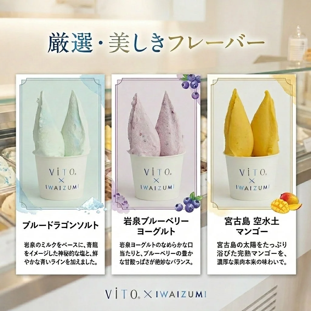 3種のフレーバー紹介