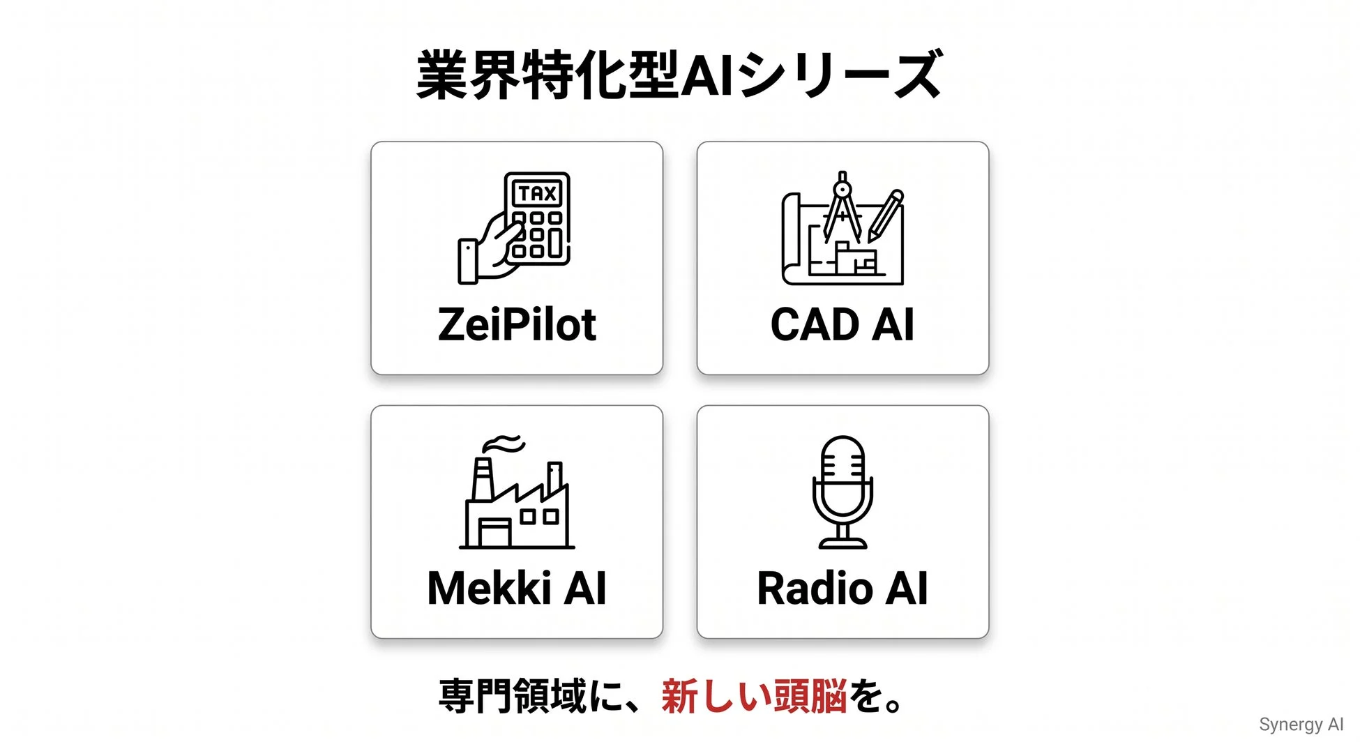 業界特化型AIシリーズ