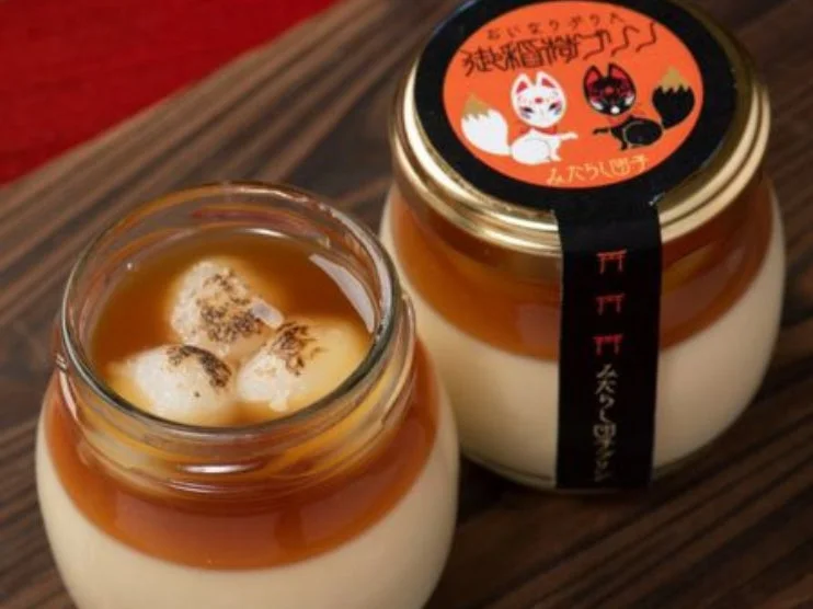 風水木 御稲荷プリンのみたらし団子プリン