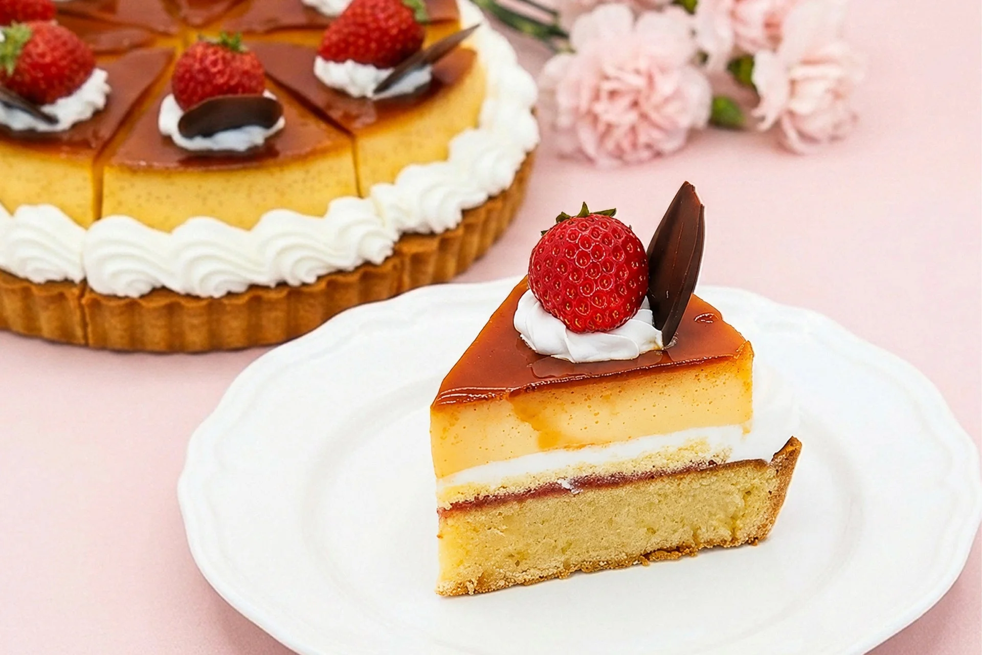 喫茶店風レトロプリンタルト