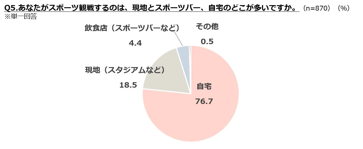 スポーツ観戦場所