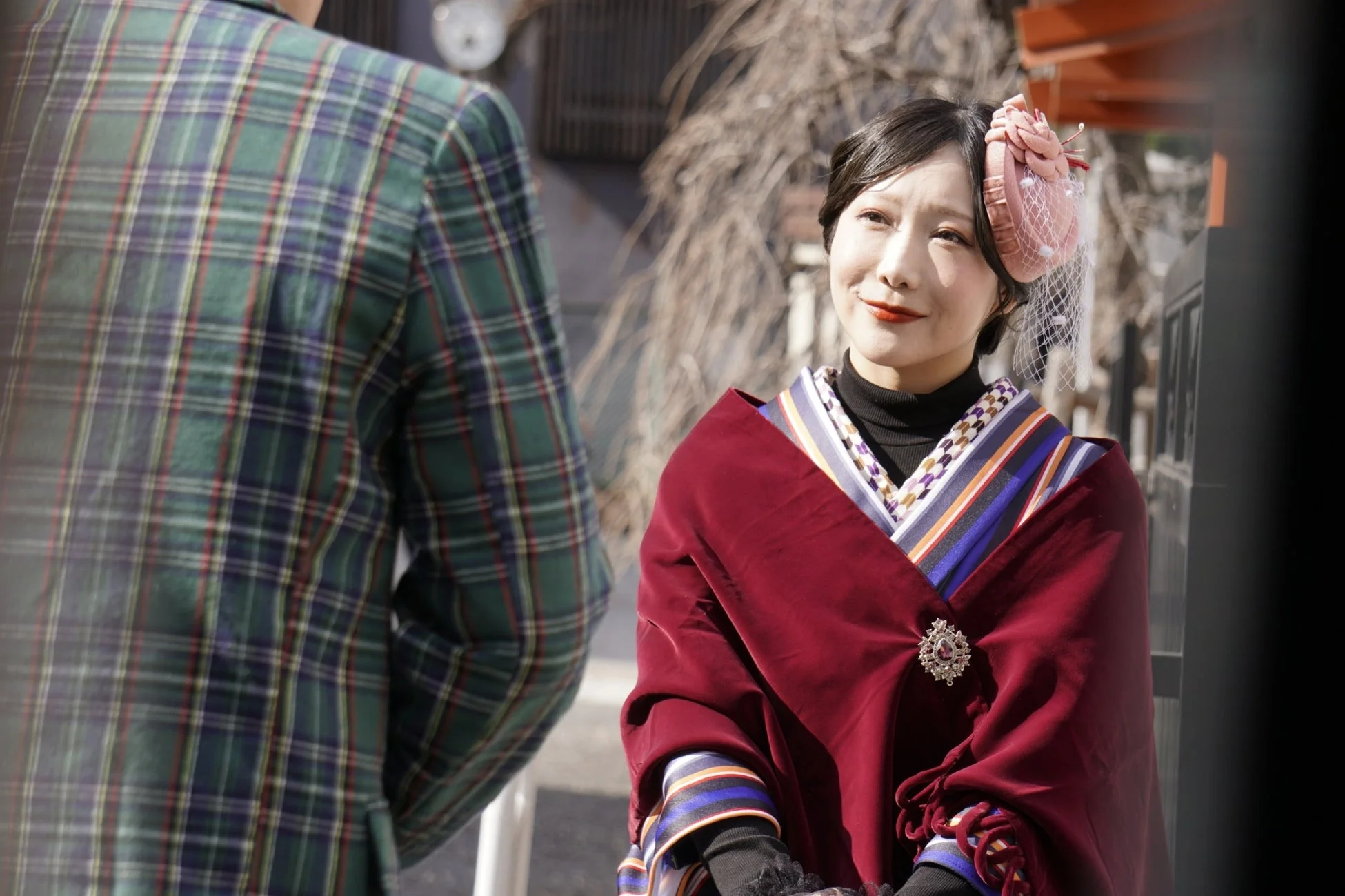 和装の女性参加者
