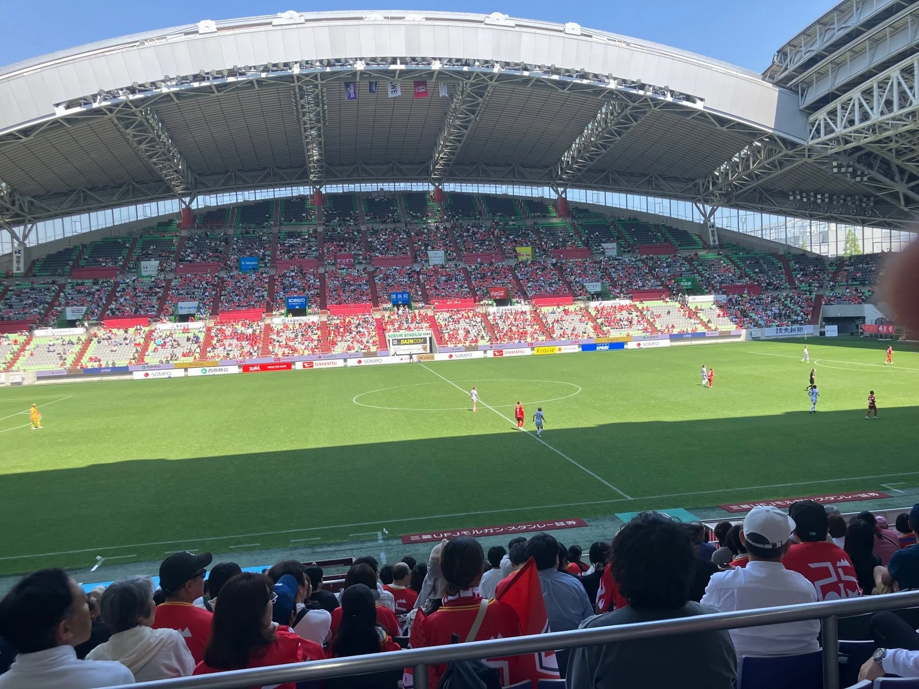 ノエビアスタジアム神戸での試合風景