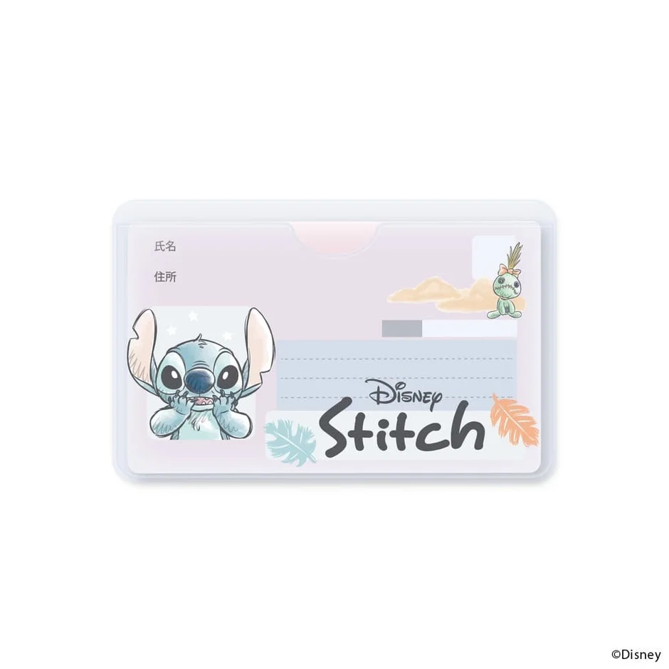 スティッチ デザインのカードケース表面