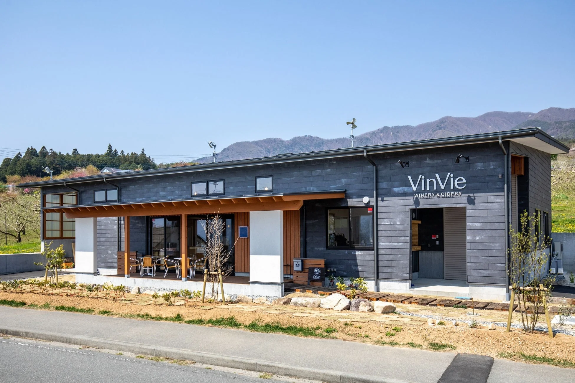 VinVieワイナリーの外観