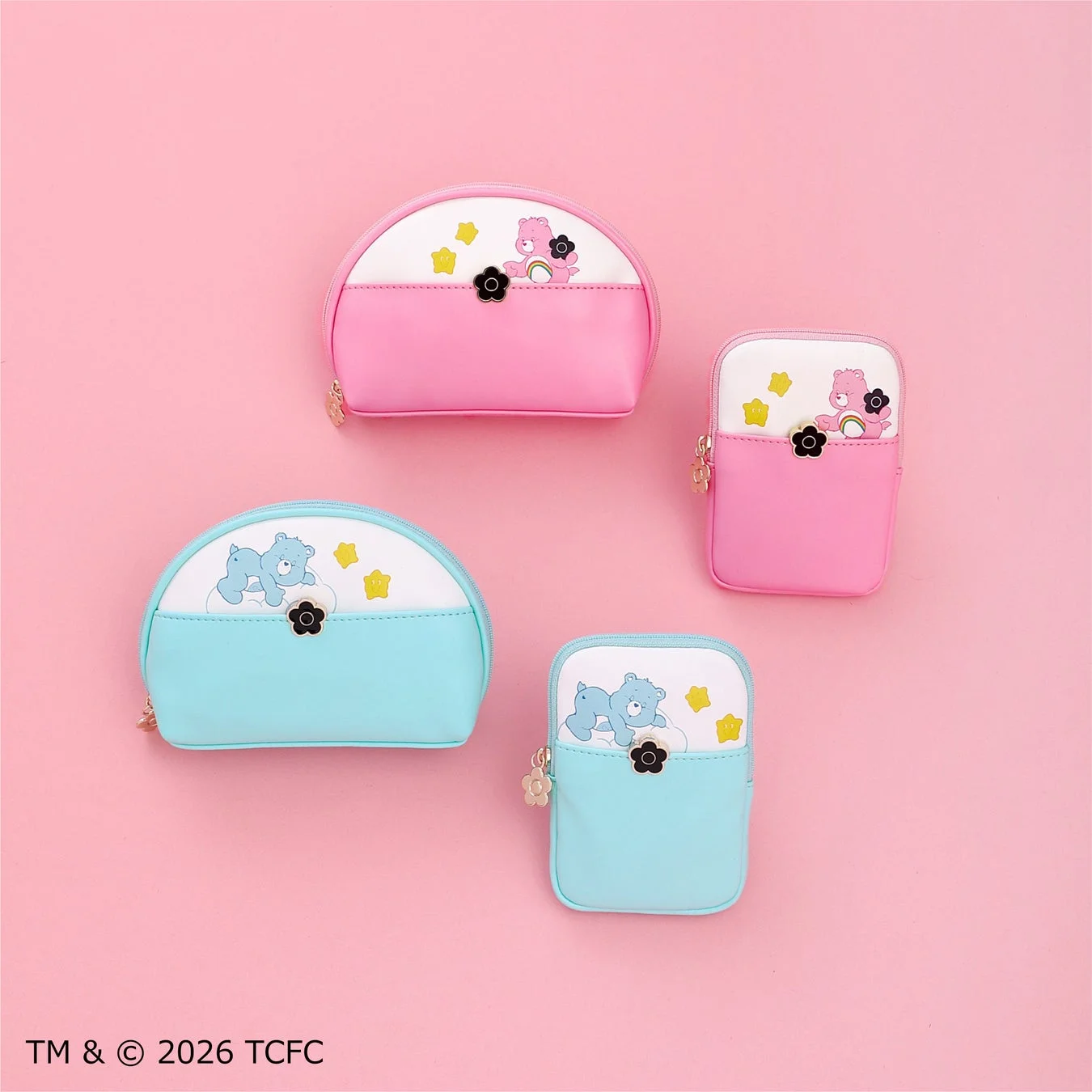 Care Bears™ ラウンドポーチとリップポーチ