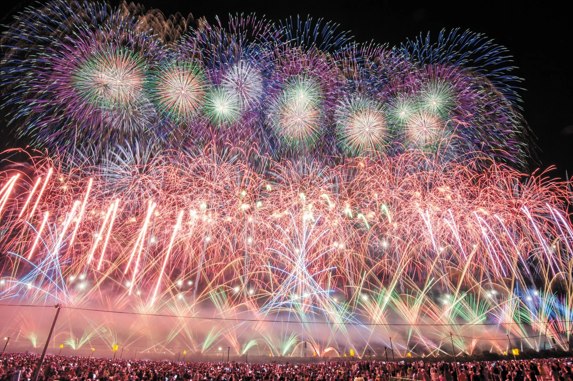 大曲の花火観覧席