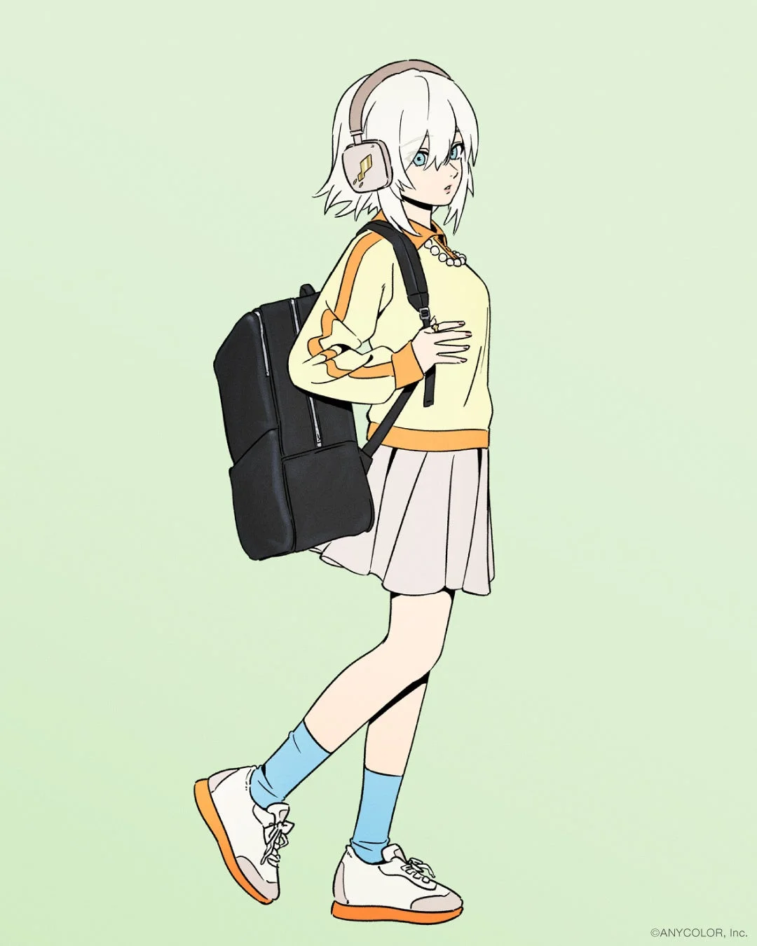 アルス・アルマルがリュックを背負うイラスト