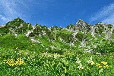 千畳敷カールと赤沢森林鉄道