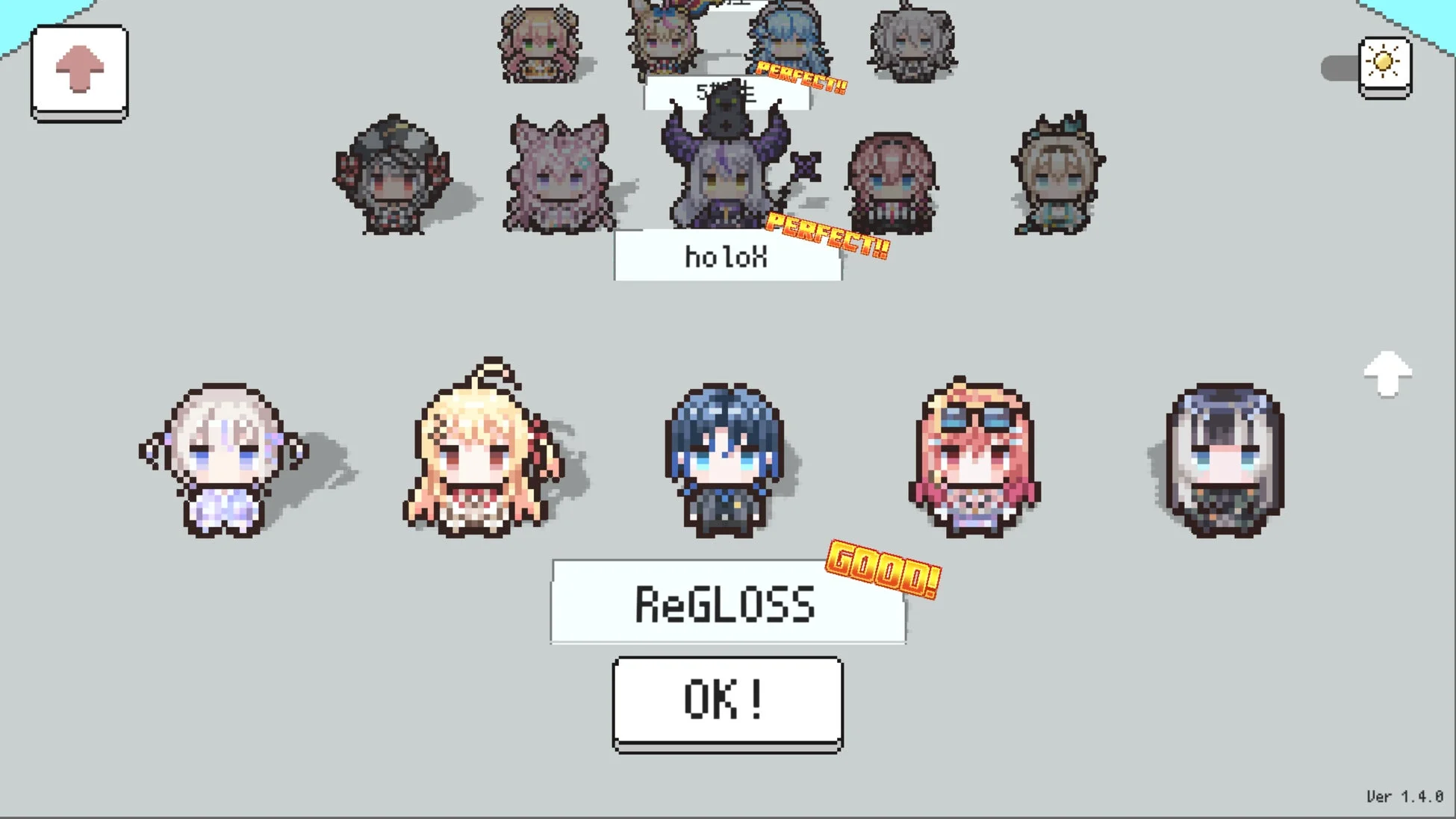 ゲーム画面、ReGLOSS含む